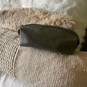 Olive Coach toiletries/cosmetics bag